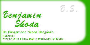 benjamin skoda business card